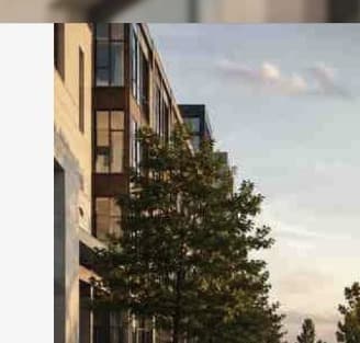 Commercial plaza and building exterior in Hampton Roads